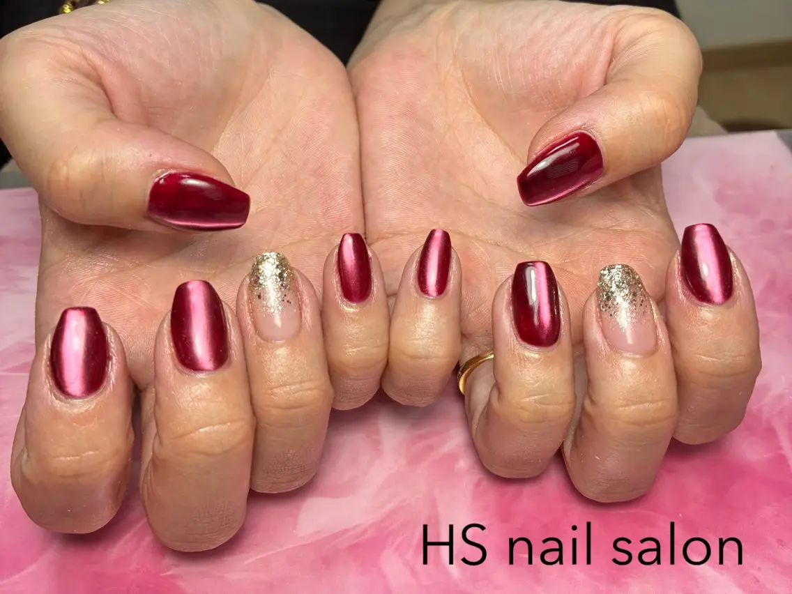 ミディアム ハンドネイル hs nail salonのネイルデザイン