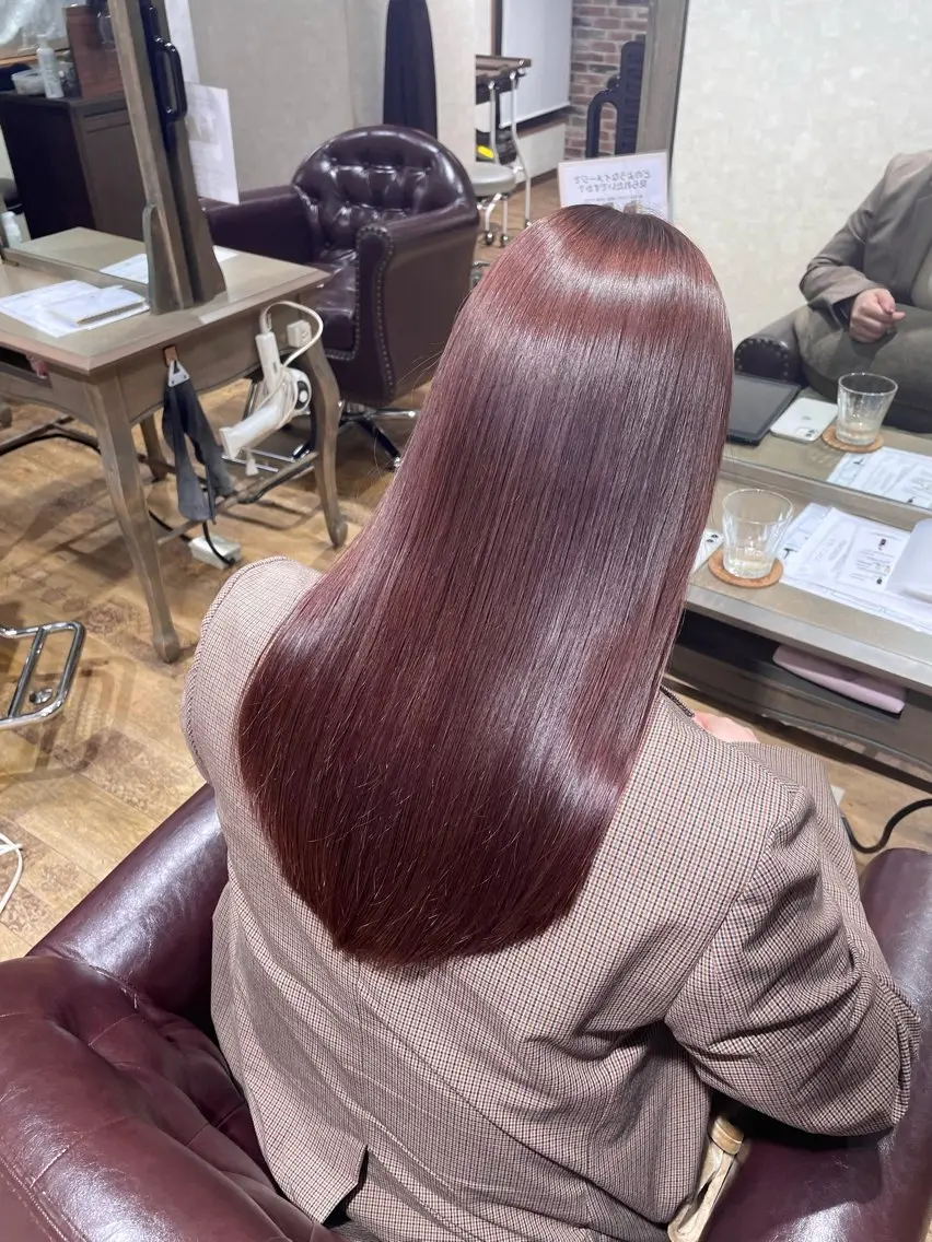髪質改善カラー & カット&高濃度トリートメントの写真