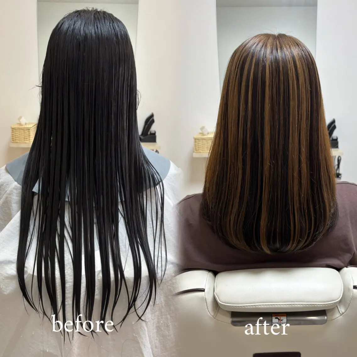 ミディアム カラー カット ヘアカラー トリートメント akane/大和田 駅/ Garanceのヘアスタイル