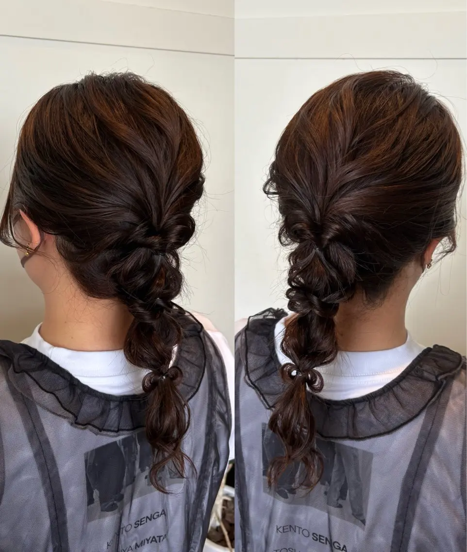 ヘアアレンジ ヘアセット 高橋 乙葉のヘアスタイル