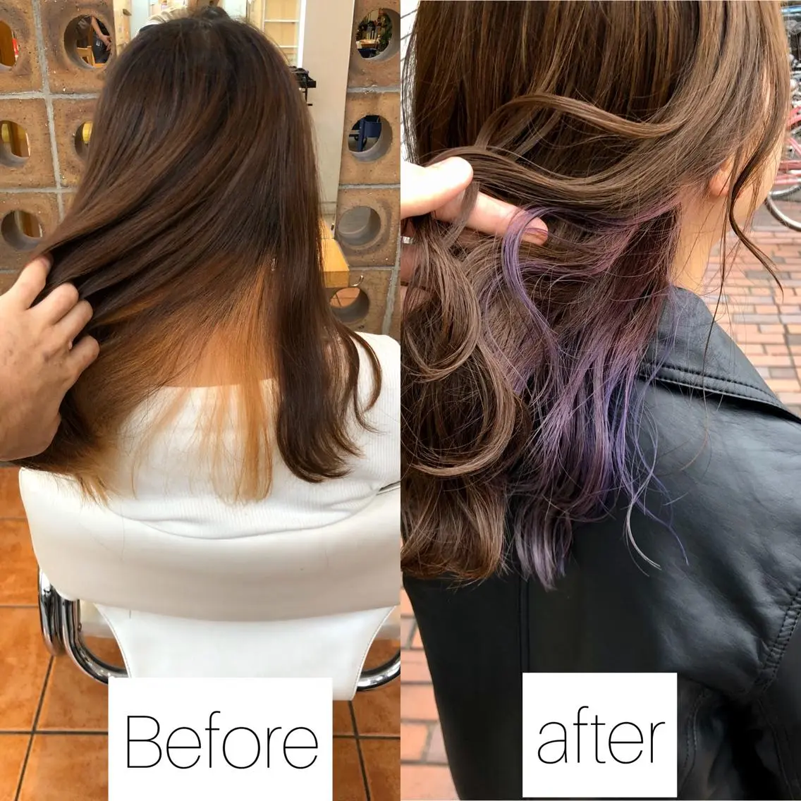 セミロング カラー ✨髪質改善専門店✨ QOLU✨のヘアスタイル