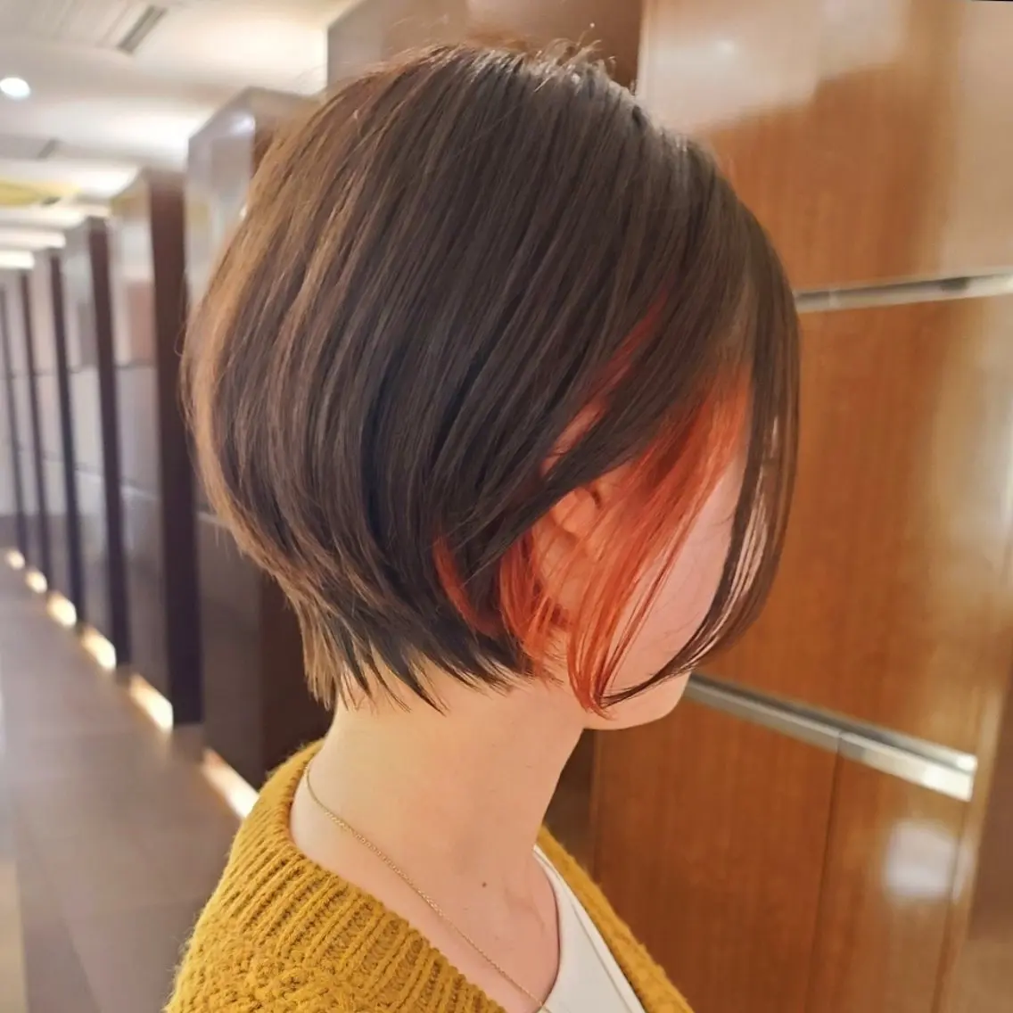 ショート カット ヘアカラー 中高下 由真 ◎モニター様価格のヘアスタイル