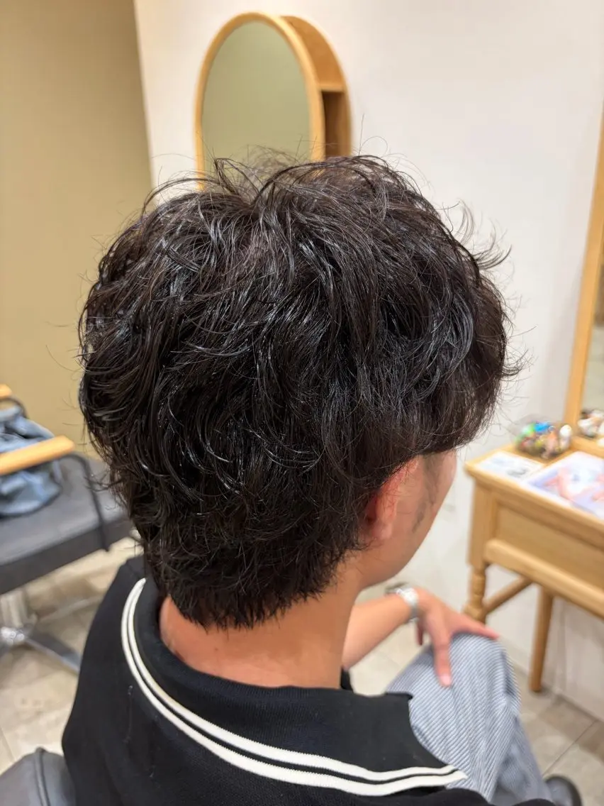 メンズ メンズパーマ カット パーマ 澤田 華月のヘアスタイル