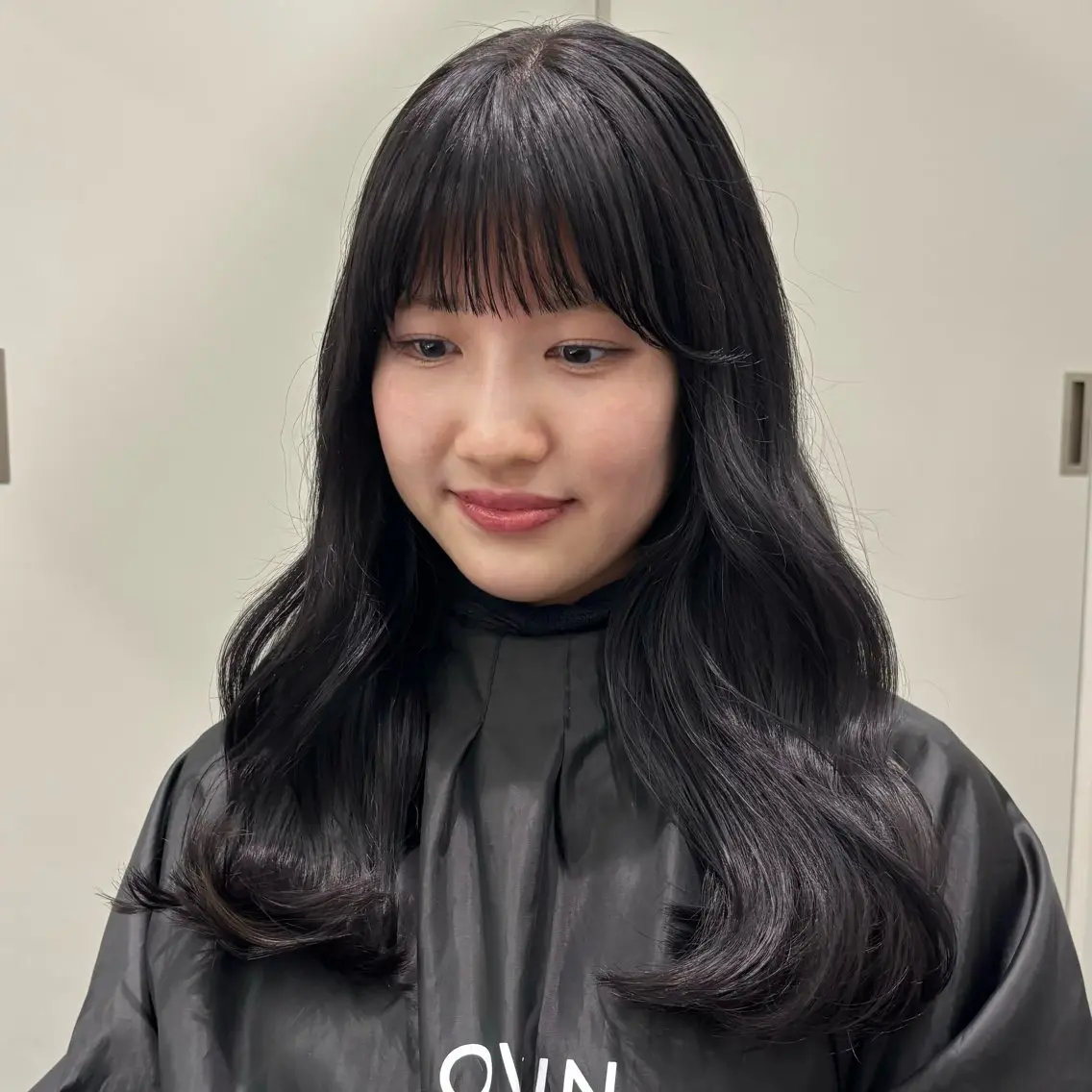 ロング カット ヘアカラー トリートメント 盛れる透明感カラー momokaのヘアスタイル