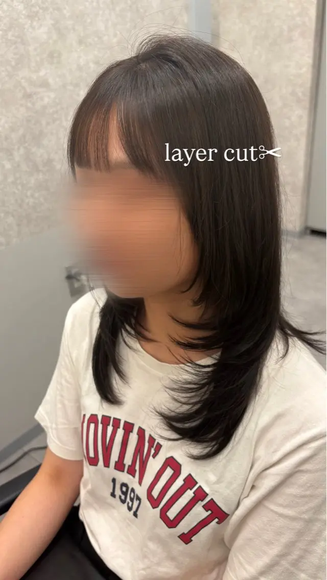 セミロング ハイレイヤー レイヤーカット カット トリートメント 🤍MIREA🤍 tocca茨木店のヘアスタイル