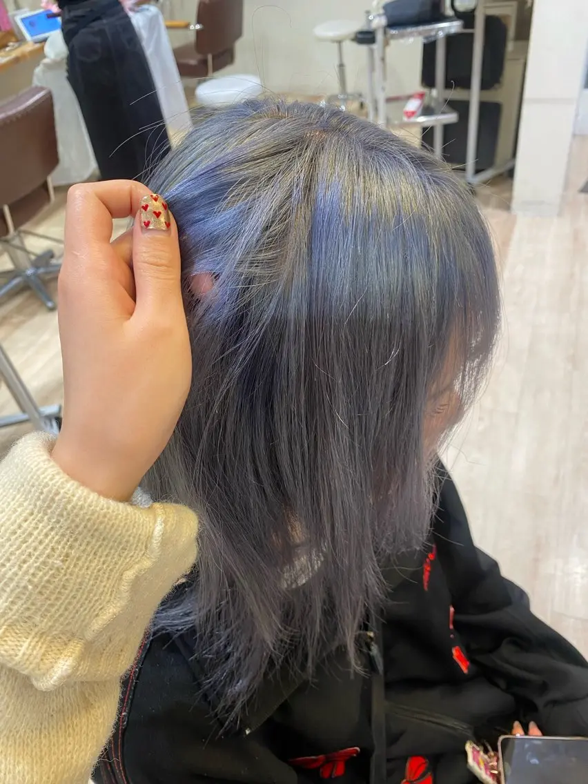 ミディアム ヘアカラー レイヤー/パーマ/ メンズ/ココミ🧚のヘアスタイル