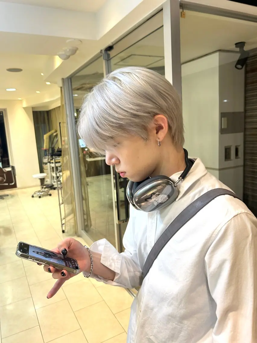 ショート カラー メンズ ヘアカラー トリートメント 甲斐 司のヘアスタイル