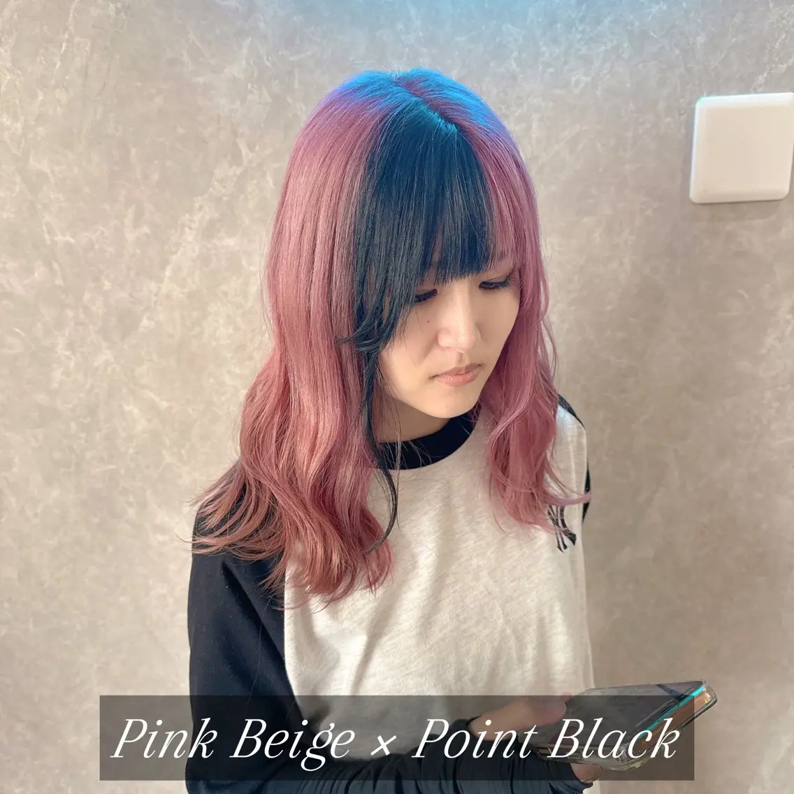 ロング カラー バレイヤージュ ベージュカラー 黒髪 ブリーチ ケアブリーチ ヘアカラー トリートメント ブリーチの神 KYONのその他イメージ