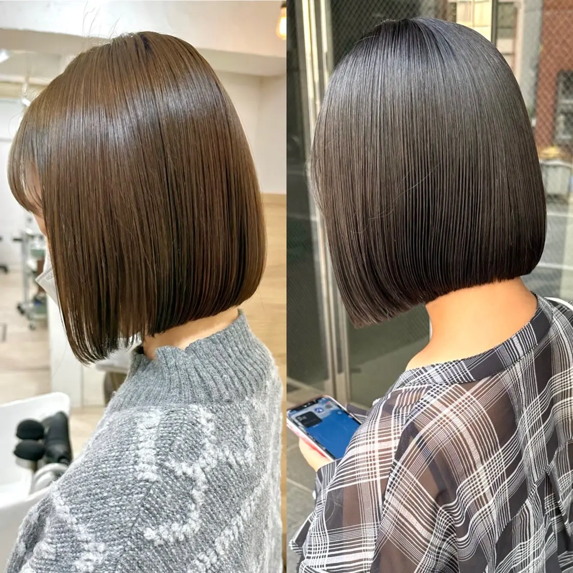 ショート カット 縮毛矯正 トリートメント 髪質改善 縮毛矯正/ レイヤー/銀座/本木のヘアスタイル