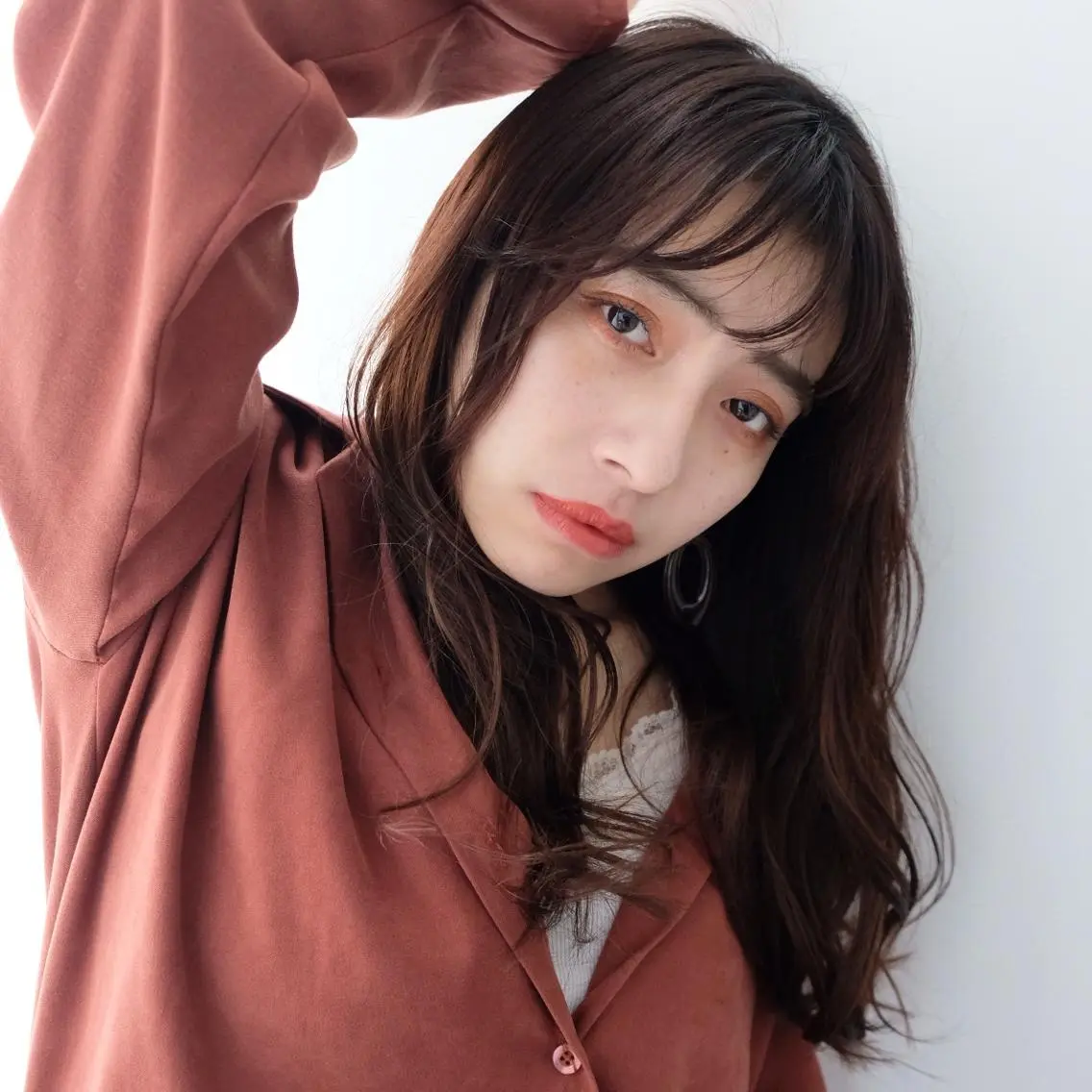 ロング カラー パーマ シースルーバング 大人可愛いHair ❤︎Ayakoのヘアスタイル