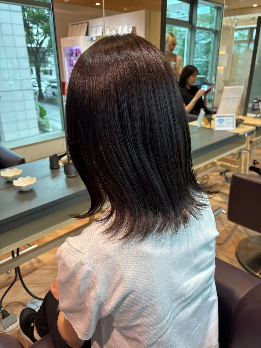 カラー ベージュカラー オリーブベージュ ヘアカラー タカハシ アン🎧 🤍のヘアスタイル