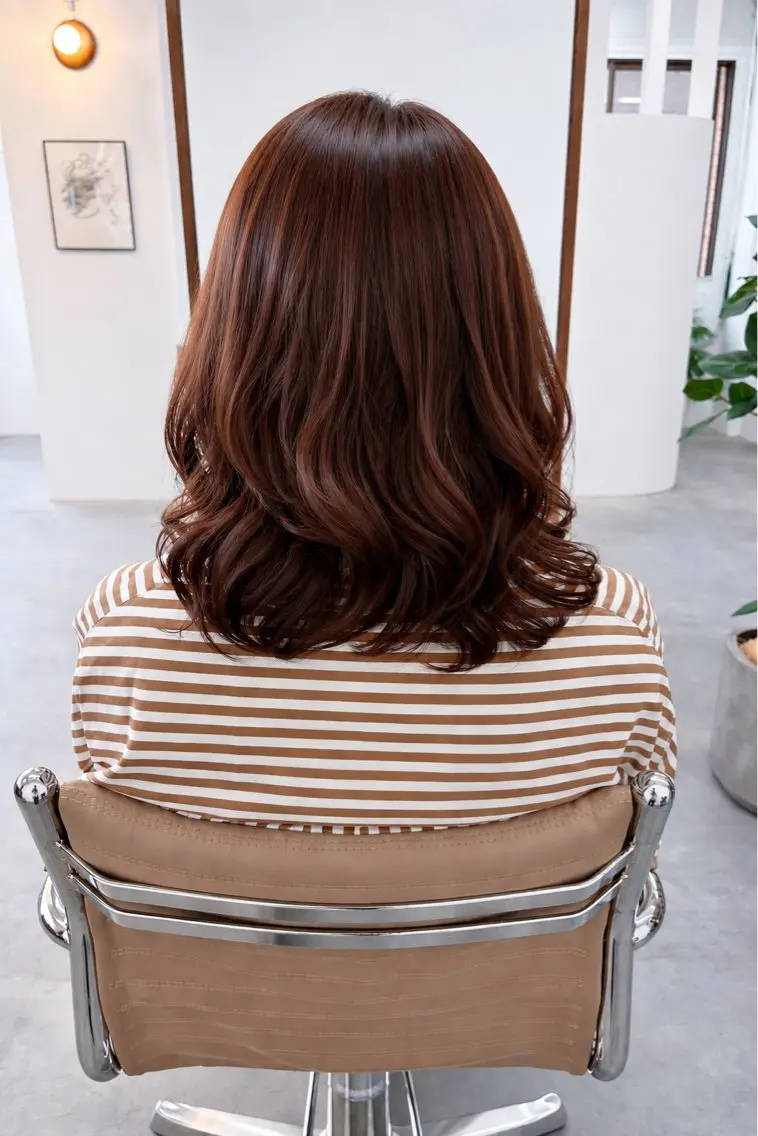 セミロング カラー 北畑拡希 /パーマのヘアスタイル