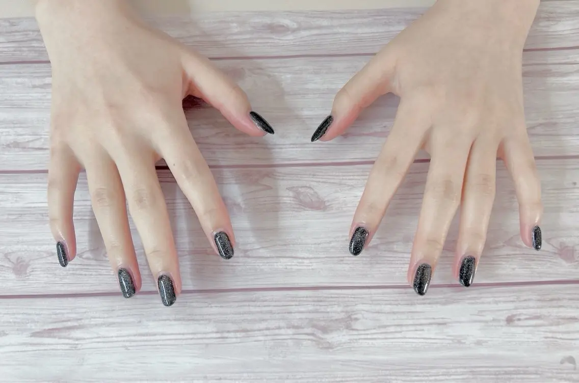 ネイル ラメ(グリッター) ワンカラーネイル MYu Beauty Salon YURIのネイルデザイン