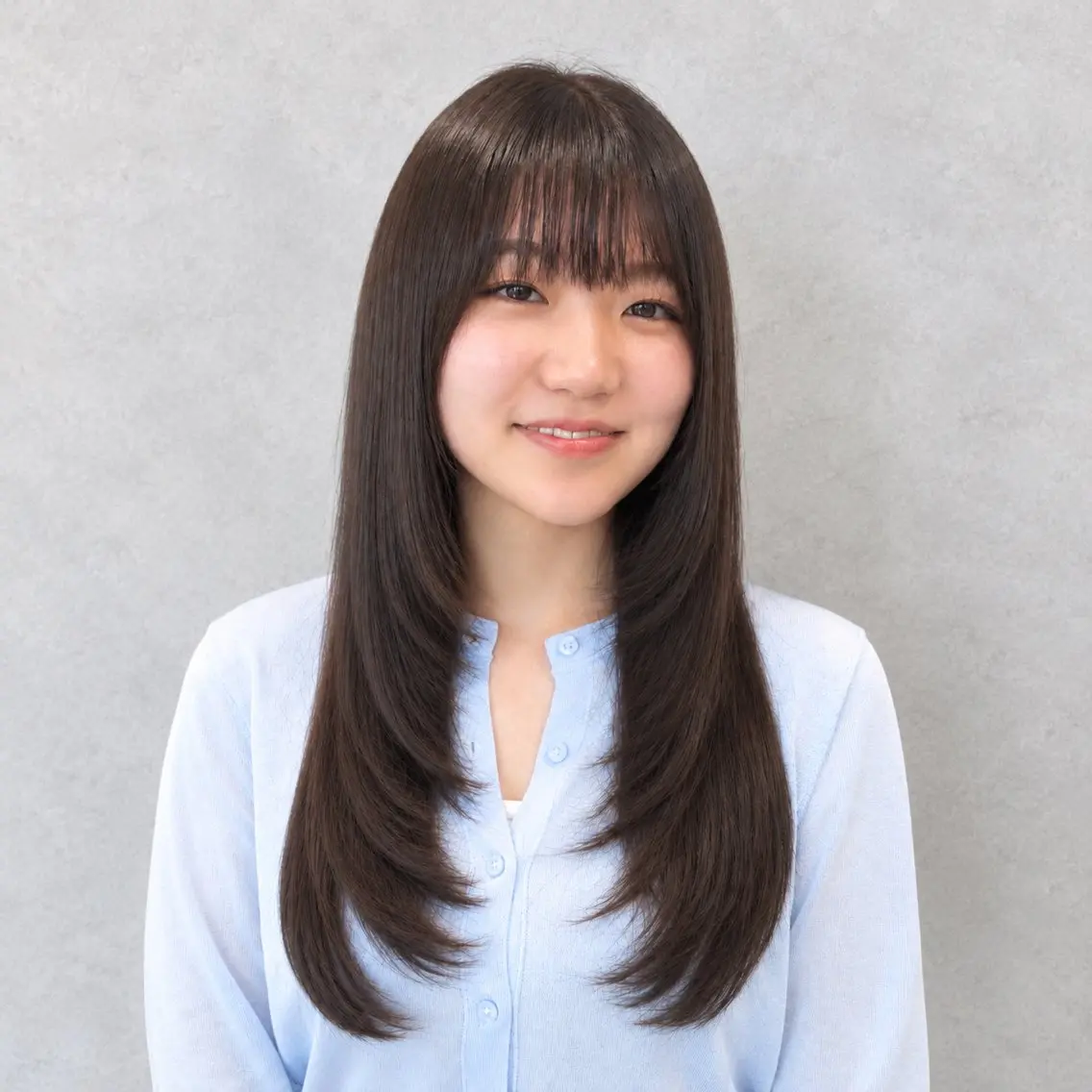 ミディアム ミディアムレイヤー レイヤーカット カット ヘアカラー 顔周りレイヤー/似合 わせカラー/長瀬叶翔のヘアスタイル
