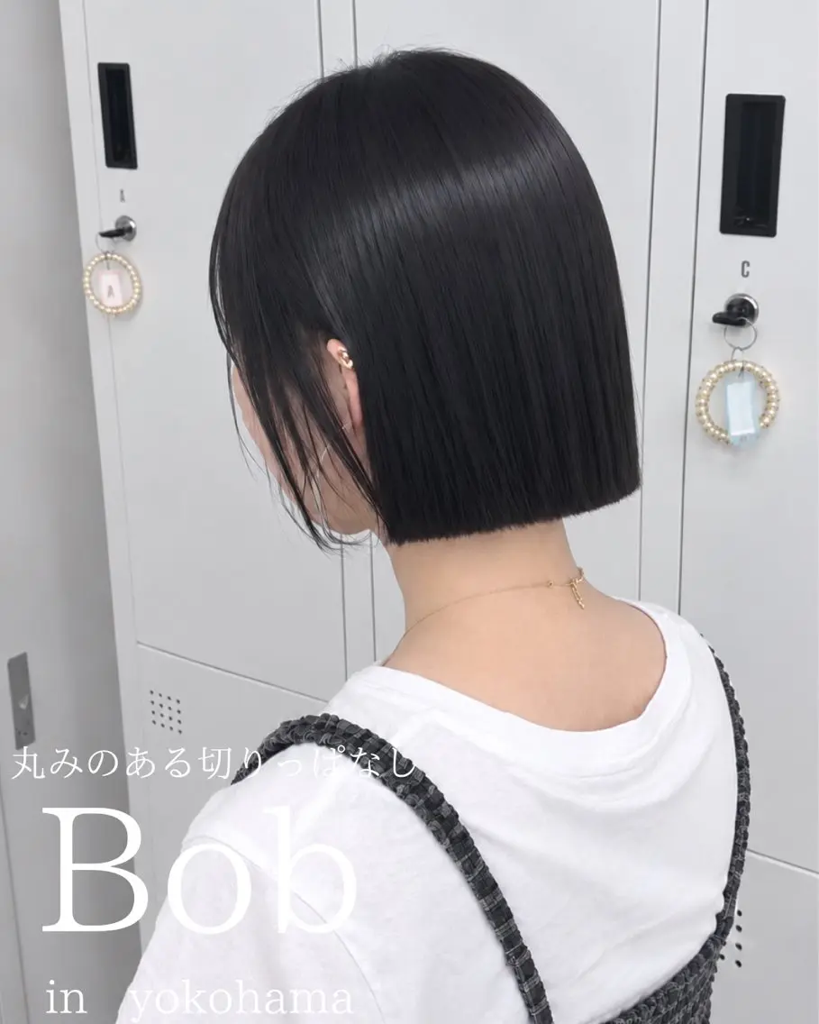 ショート カラー 黒髪 ボブ カット ヘアカラー 羽エクステ┆ボブ ┆アレンジ🖤桃覇のヘアスタイル