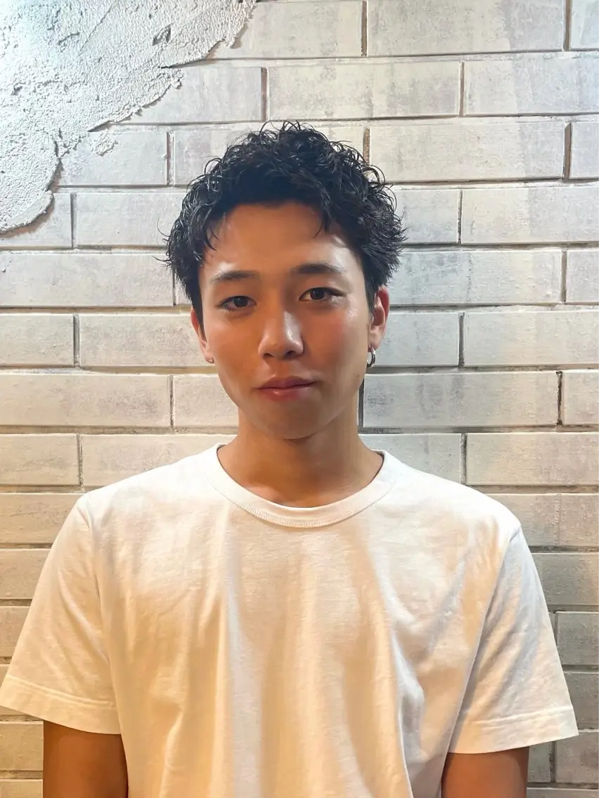 カラー パーマ メンズ ✂︎メンズ特化船橋 パーマ優希のヘアスタイル