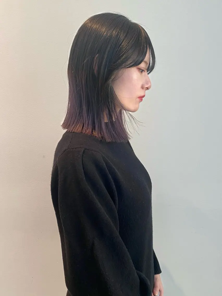 ミディアム カラー カット ヘアカラー トリートメント mai / linoah˚✧のヘアスタイル