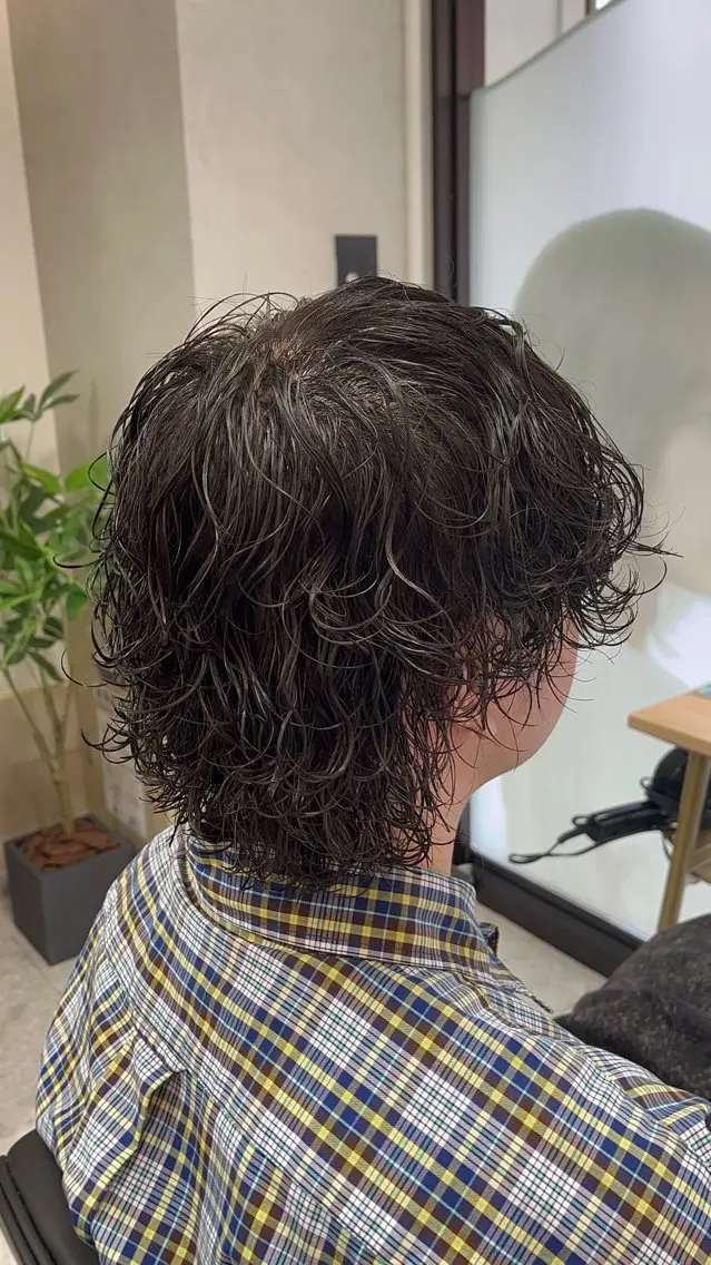 ミディアム パーマ カット パーマ 🌴TELAHAIR 葛西店RIKU🌊のヘアスタイル