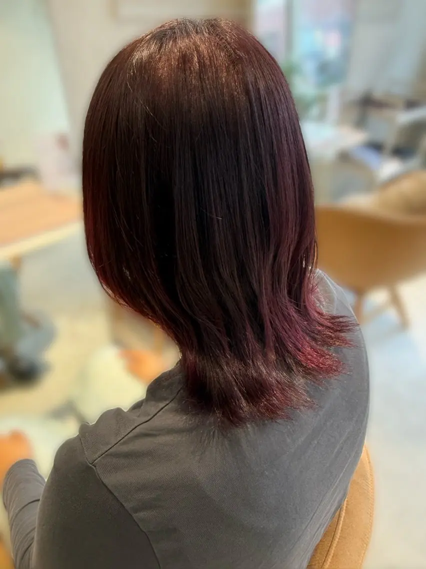 ミディアム カラー ヘアカラー トリートメント 暖色/透明感カラー 🌷荘司まゆり🌷のヘアスタイル
