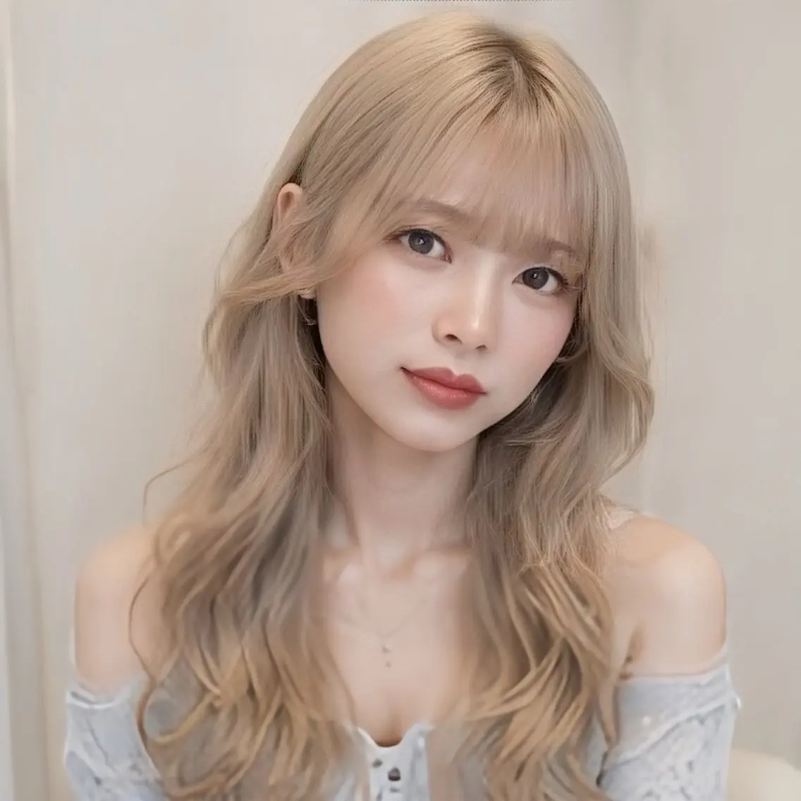 カラー レイヤー/顔まわり /縮毛矯正/おばかんのヘアスタイル