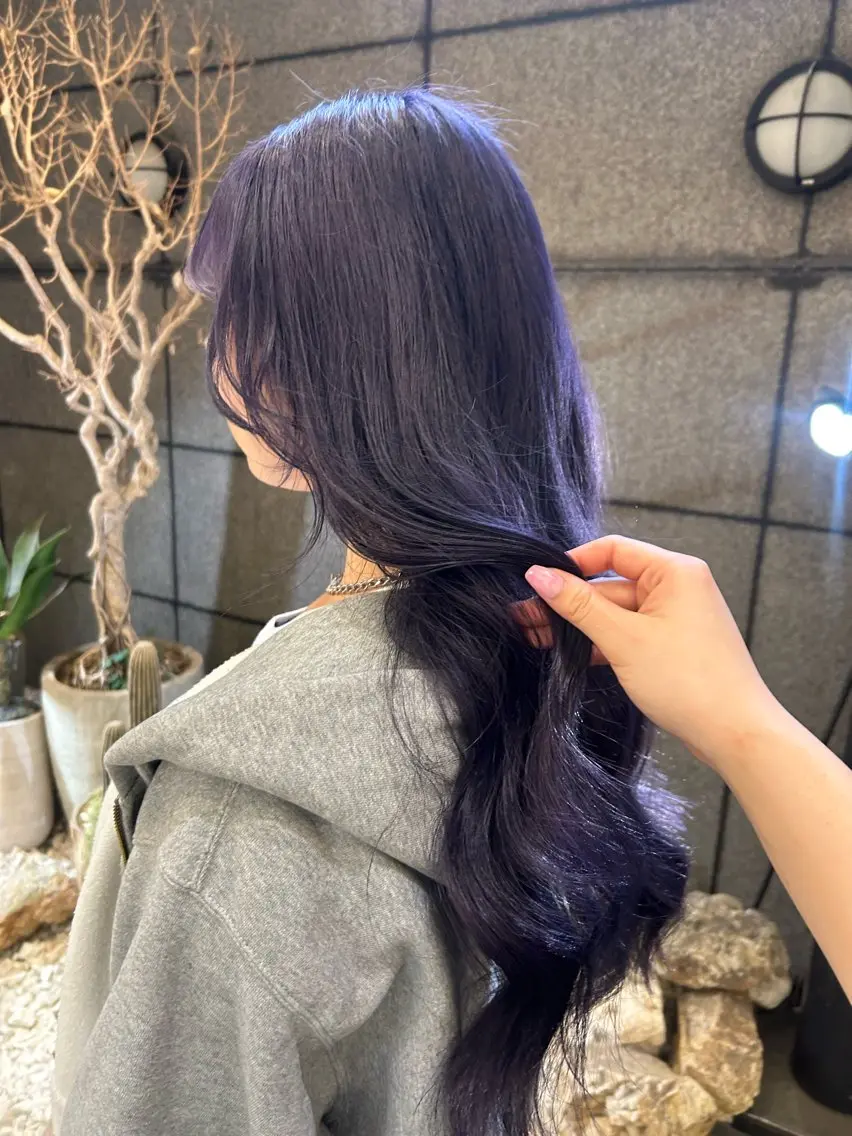 ロング カラー ヘアカラー 🇰🇷レイヤー/ト レンドまつげ🎀ミキのヘアスタイル