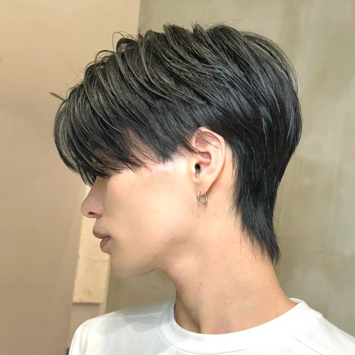 ミディアム パーマ メンズ カット パーマ 岡田大志🇰🇷 中/韓メンズヘアのヘアスタイル