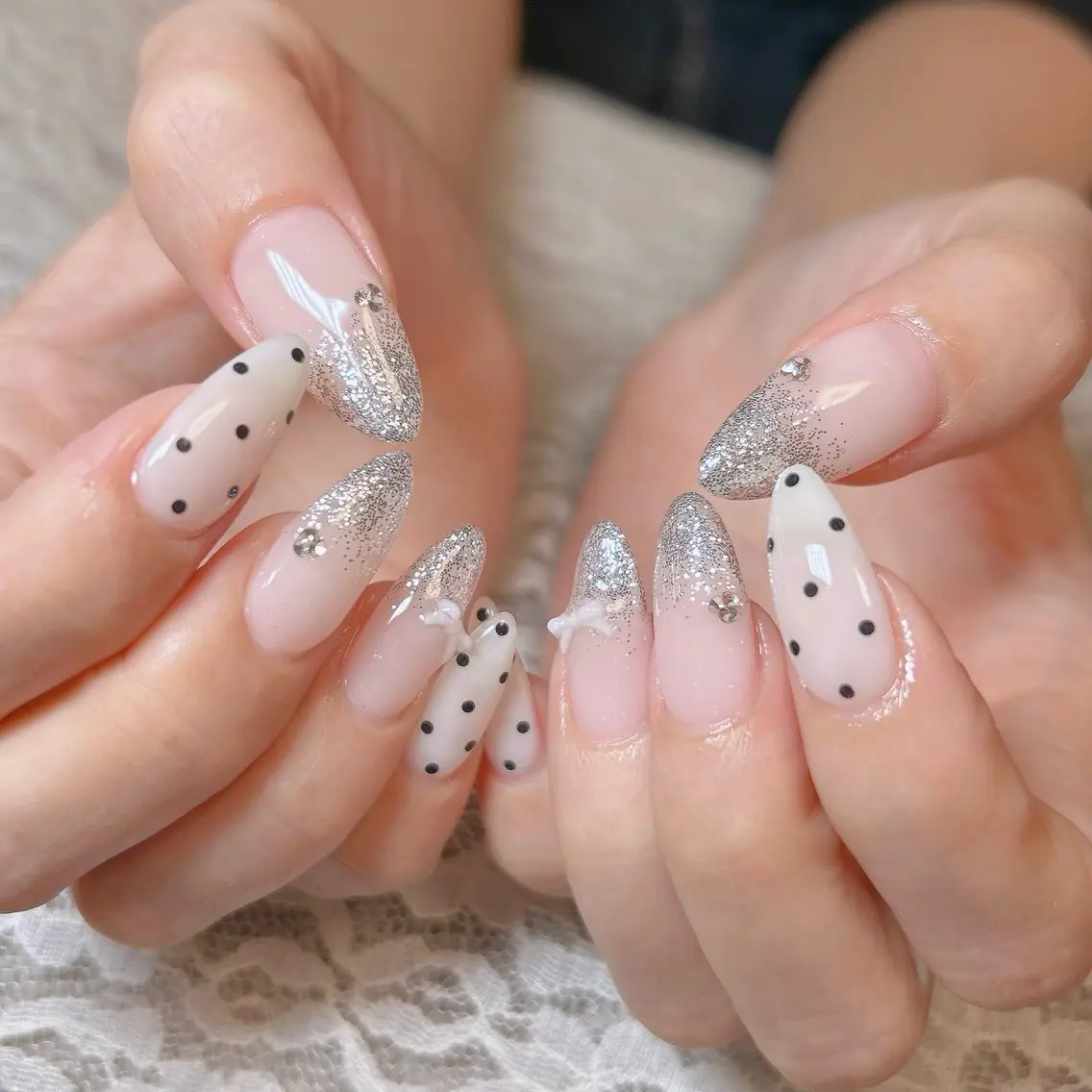 ネイル アートネイル クリアネイル マグネットネイル ミラーネイル 持ち込み ハンドネイル nail salon iroatsumeのネイルデザイン