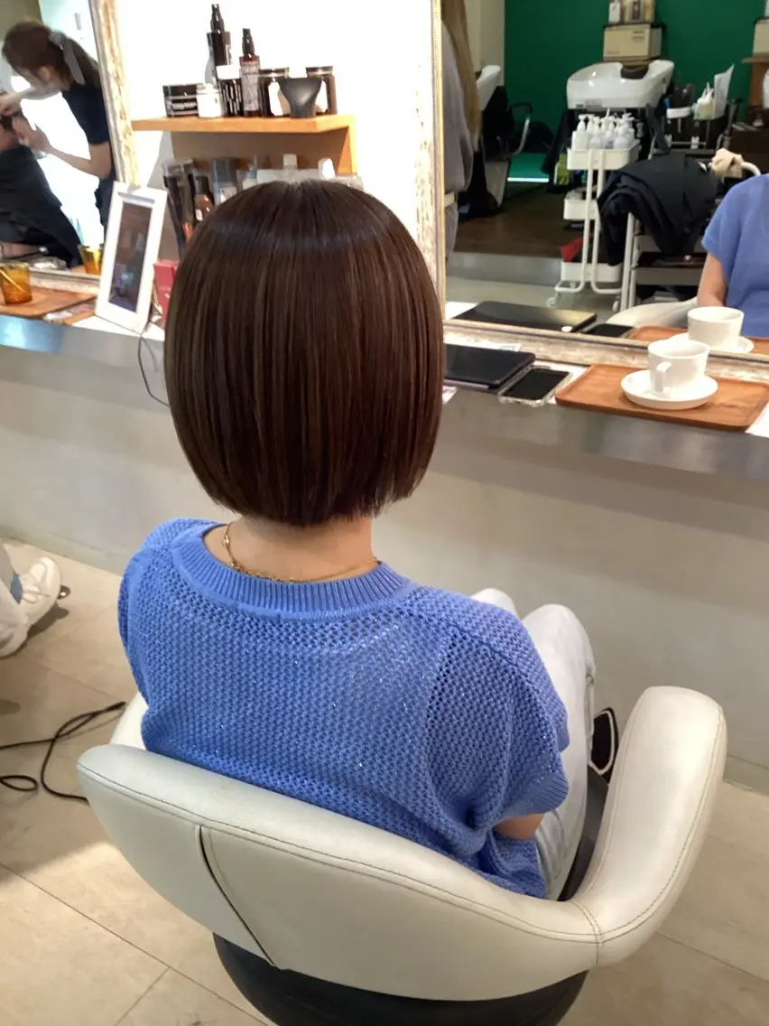 ショート カット 縮毛矯正 トリートメント hair bonitaのヘアスタイル