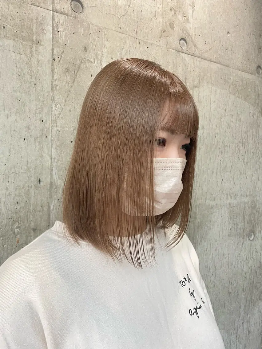 ミディアム 🦋MAHO🦋 デザインカラーのヘアスタイル