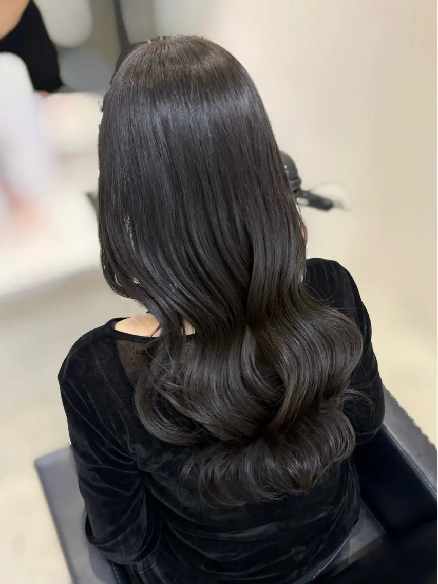 ロング 髪質改善 トリートメント カット ヘアカラー トリートメント 𝜗𝜚cocoro 韓国𝜗𝜚のヘアスタイル