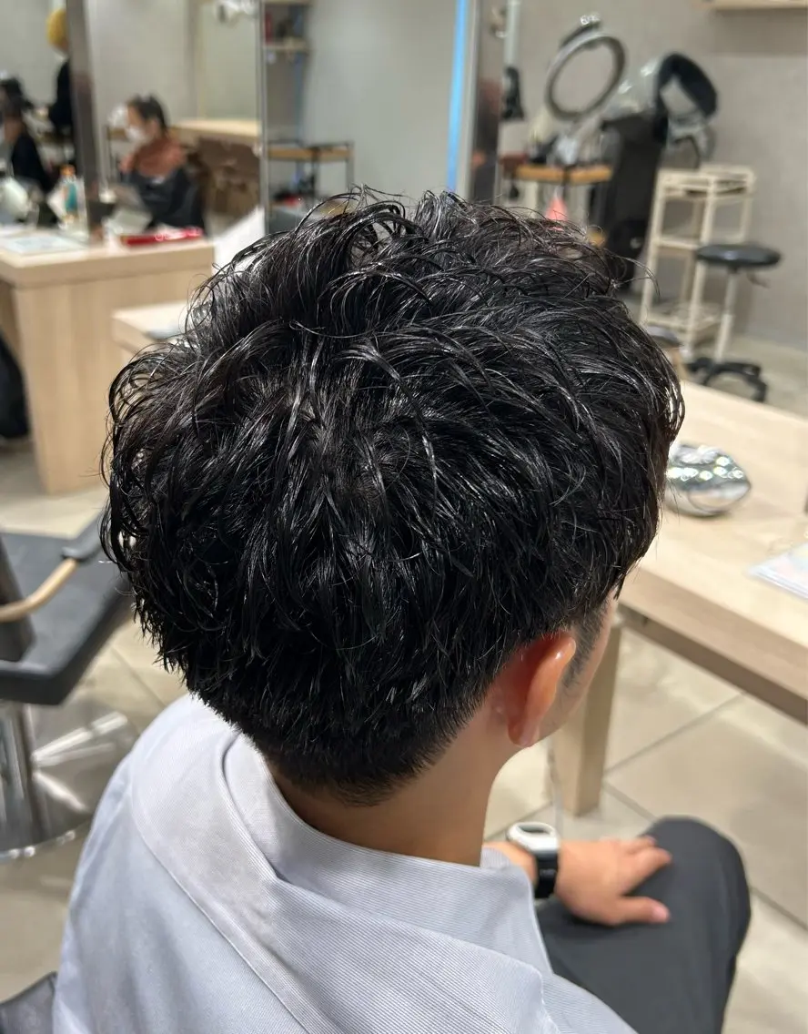 パーマ メンズ カット 【🎀推しカラー × 艶髪】小池 雪奈のヘアスタイル