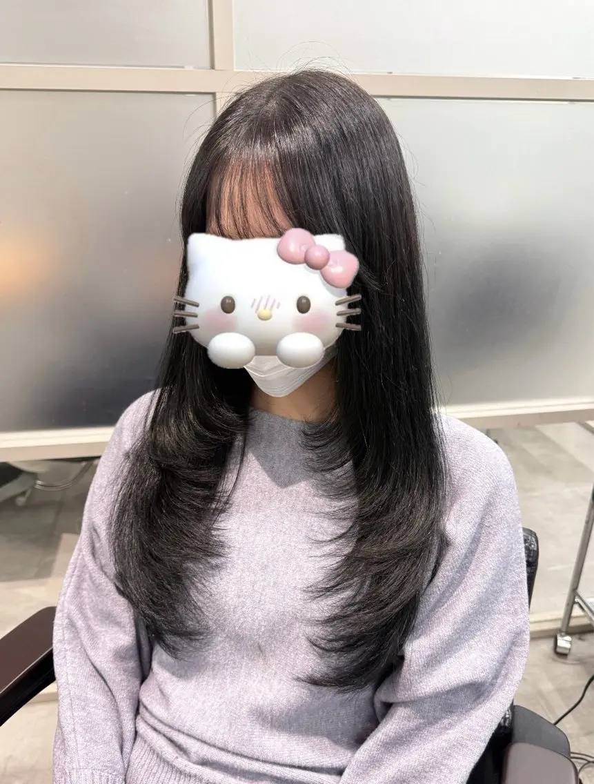 ロング カット ヘアカラー トリートメント ayano /レイヤー/艶カラーのヘアスタイル