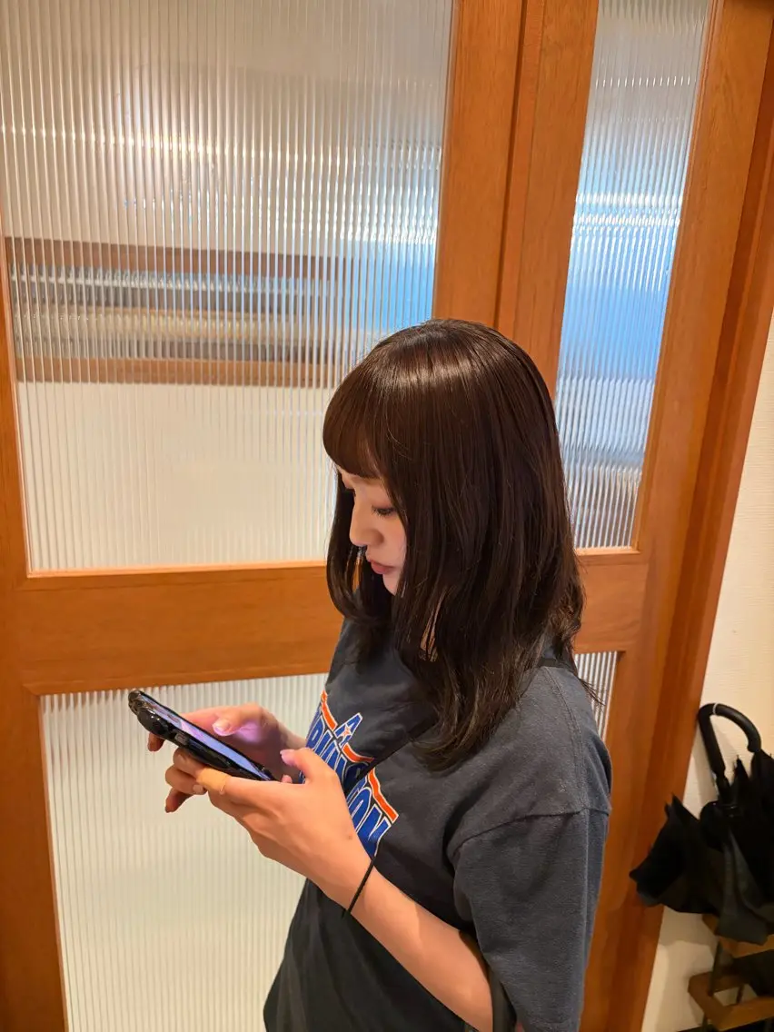 セミロング トリートメント ヘアカラー 大藤 守遥のヘアスタイル