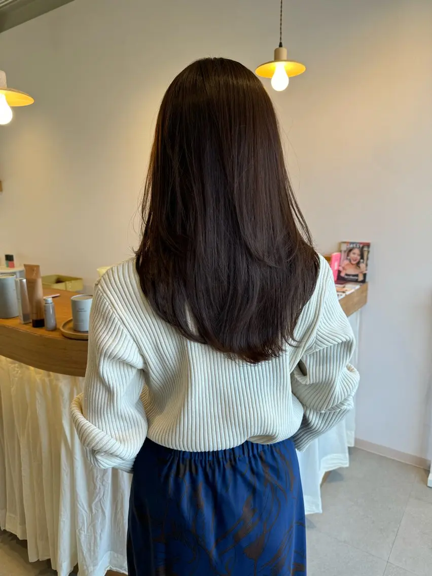 【ご新規】カット+透明感カラー+リペアティブトリートメント🧉の写真