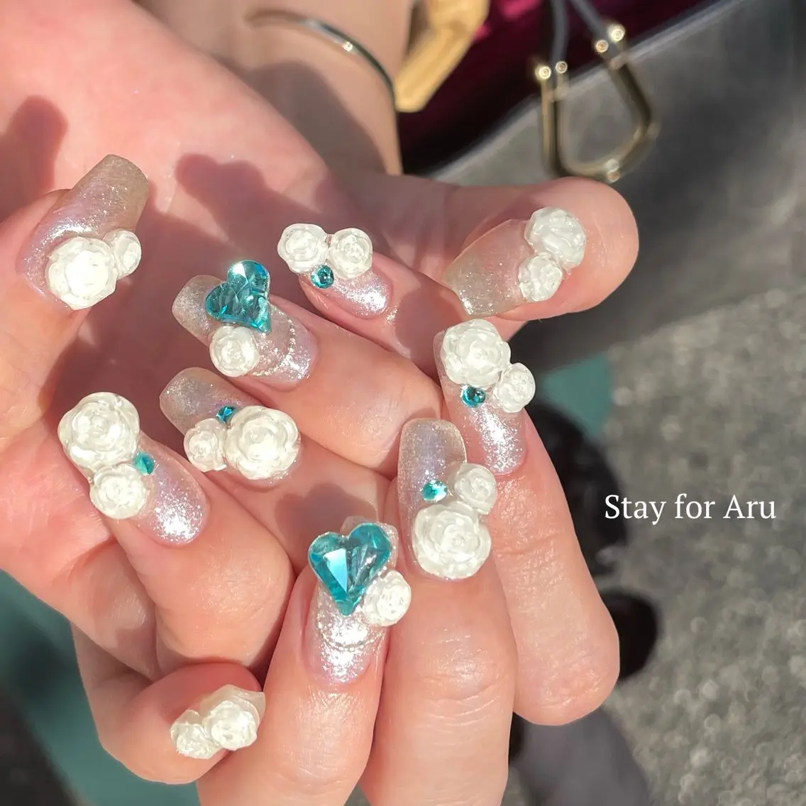 ネイル ハート シンプルネイル Aly .のネイルデザイン