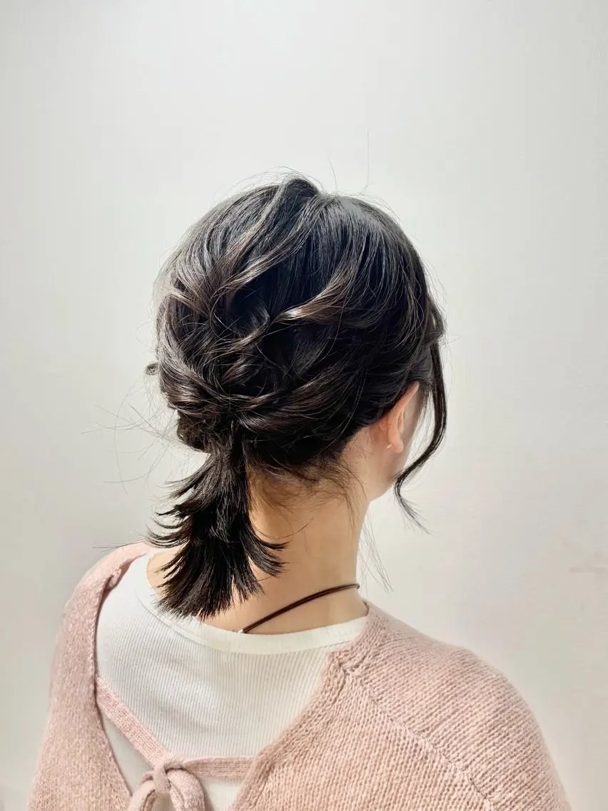 ショート ヘアアレンジ ボブ Riku /透明感カラー🫧のヘアスタイル
