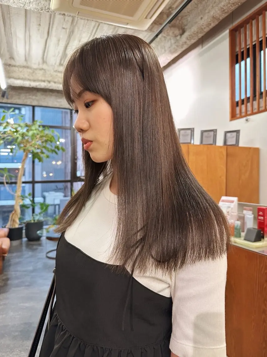 ロング カラー ブラウンカラー ヘアカラー 金子 詞音のヘアスタイル