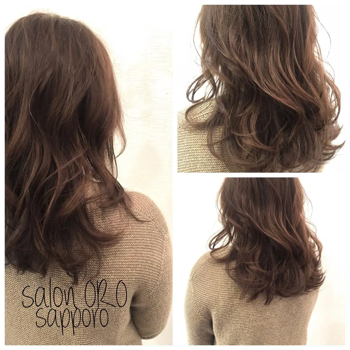 セミロング カラー ヘアカラー トリートメント 平川 友希子のヘアスタイル