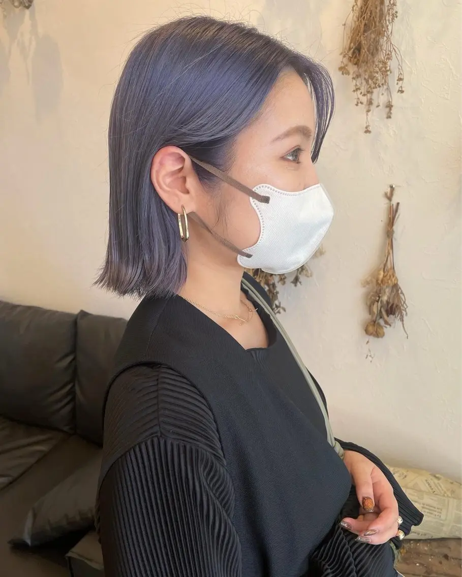 ショート カラー ブリーチ ハイトーンカラー ラベンダーカラー ヘアカラー m ā l o.🌷 サカモトマイコのヘアスタイル