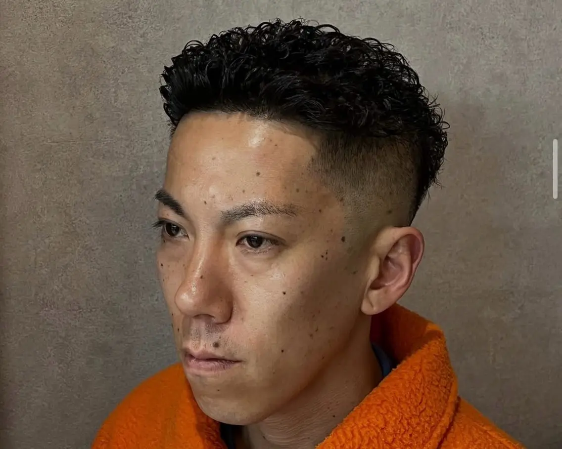 ショート パーマ メンズ 田上 雄貴 横浜関内/床屋のヘアスタイル