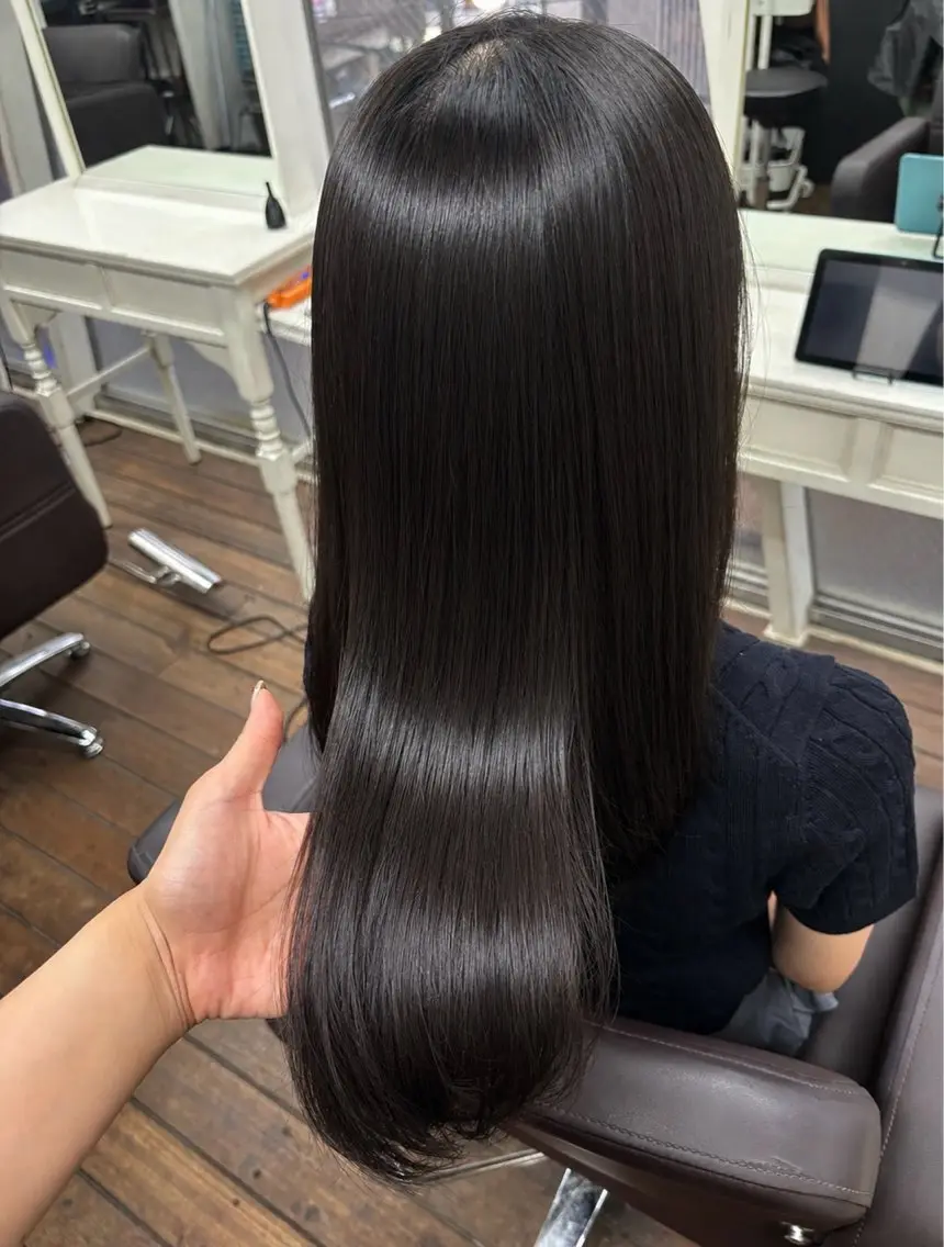 ロング ヘアカラー トリートメント Mari ⭐︎のヘアスタイル