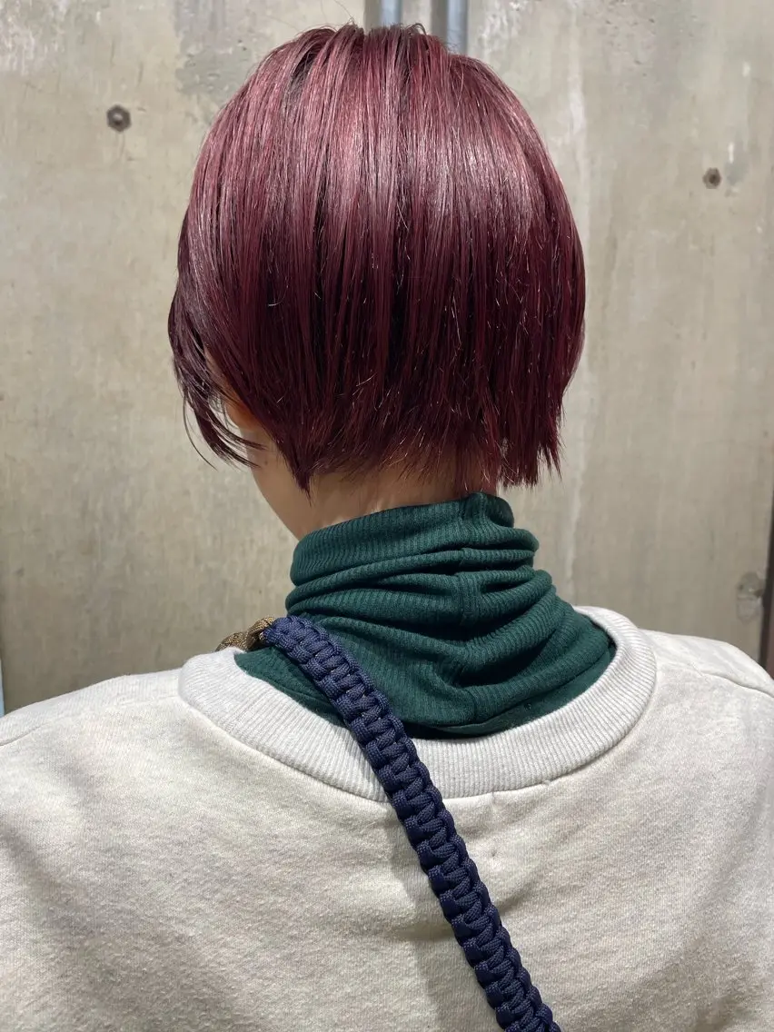 ショート カラー ブリーチ ヘアカラー トリートメント 🪿透明感/艶カラー ﾜﾀﾅﾍﾞｱｵｲのヘアスタイル