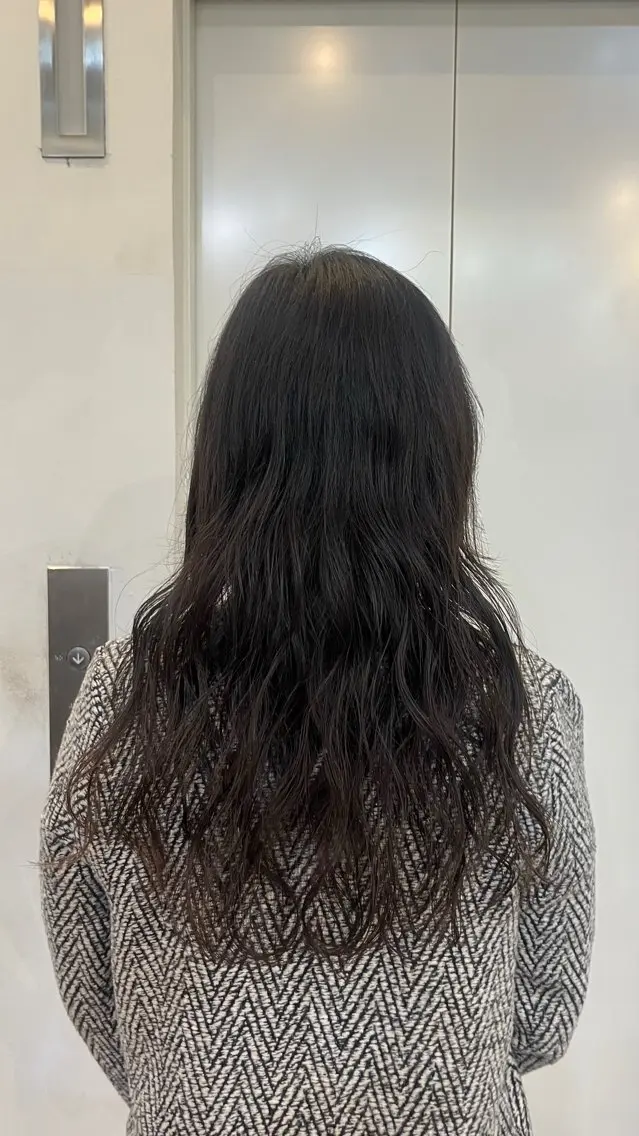 パーマ デジタルパーマ ニュアンスパーマ ブリーチ◎／ 銀座／秋葉香乃のヘアスタイル