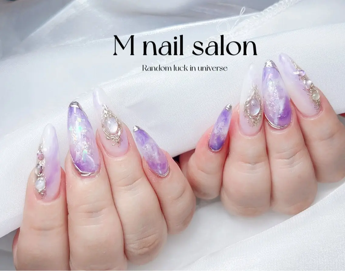 ネイル ハンドネイル M🌷nail 長さだし専門店のネイルデザイン