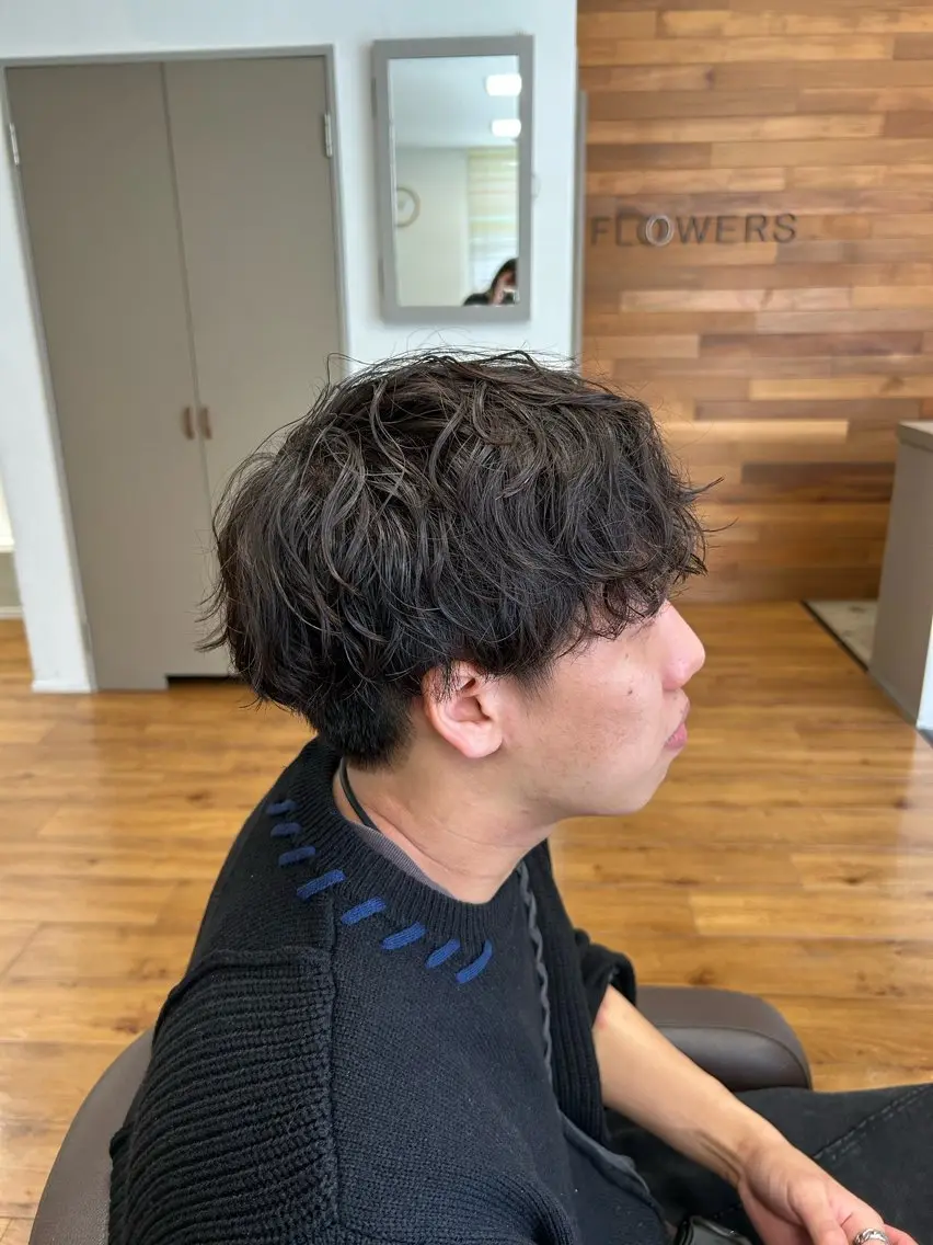 パーマ メンズ メンズパーマ パーマ ながの みさきのヘアスタイル