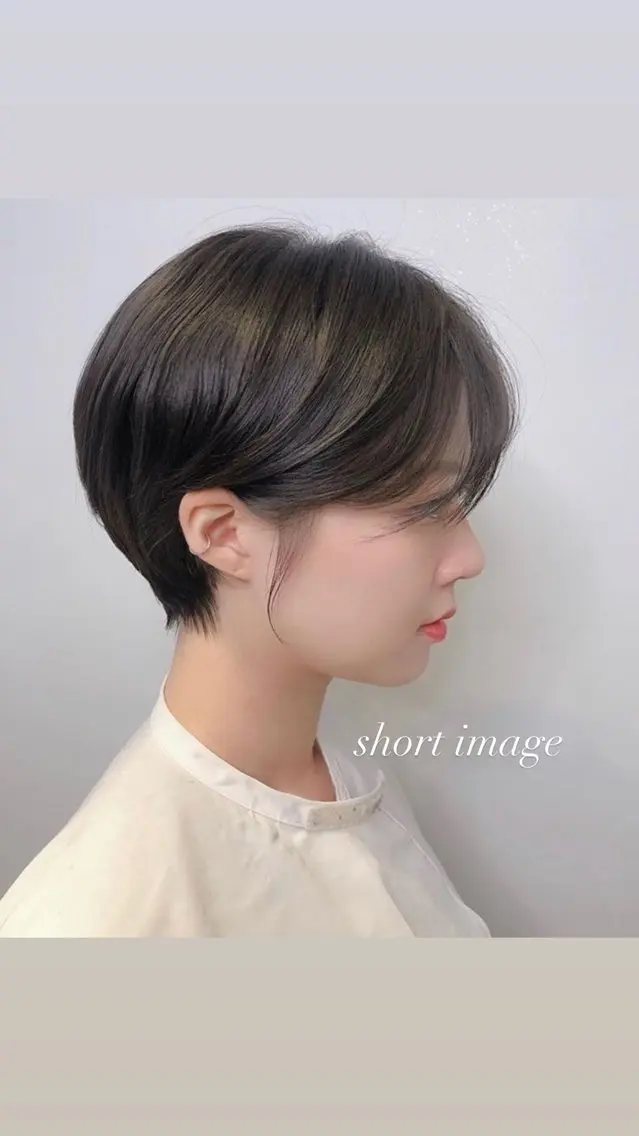 ショート 丸みショート 似合わせカット ショートヘア ♡レイヤーボブ パーマ/うらら♡のヘアスタイル