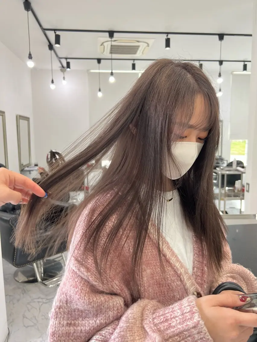 透明感カラー+トリートメントの写真