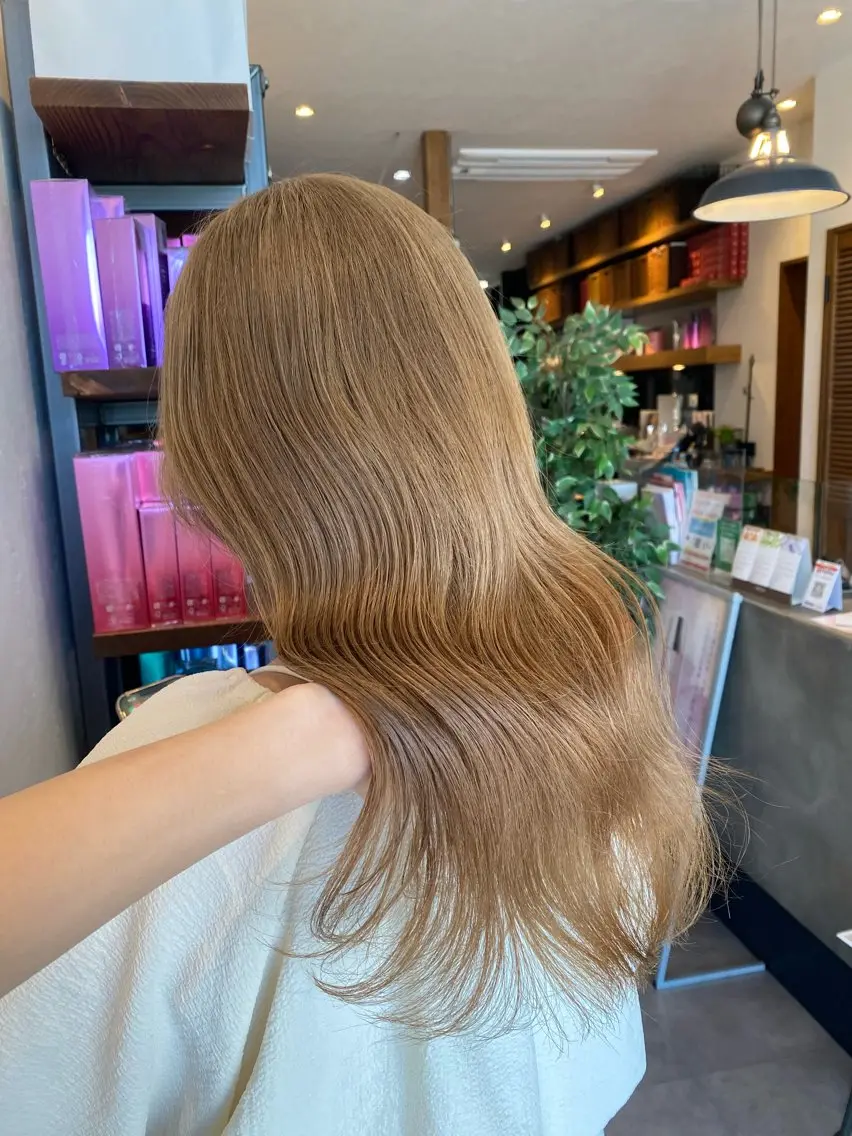 ミディアム カラー カット ヘアカラー 希優🌺ソムリエ /ブリーチ/カットのヘアスタイル