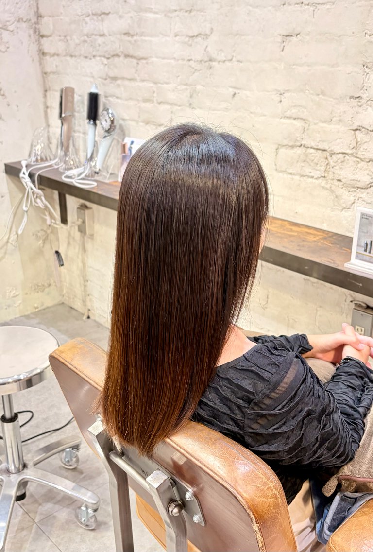 ロング 大関   愛覇 うるつや✩暖色カラーのヘアスタイル