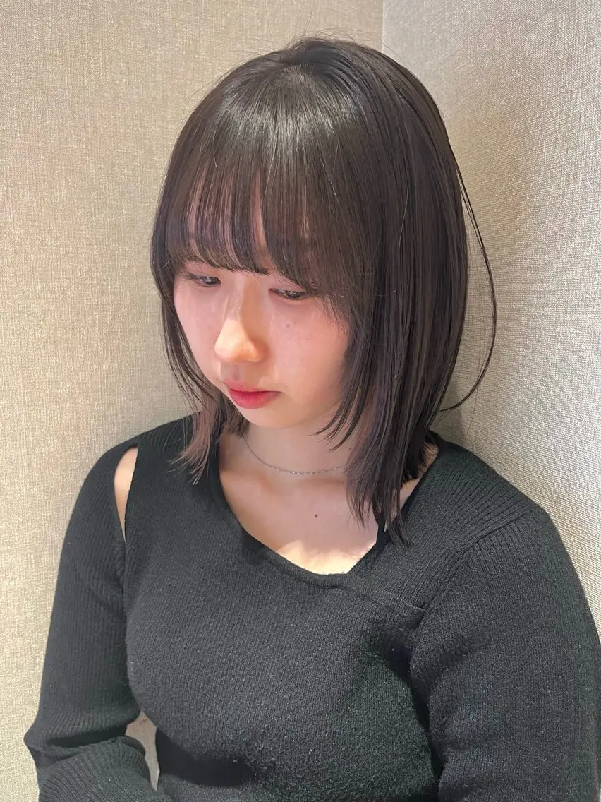 ミディアム カット トリートメント 外川 生純美ೀ🌝のヘアスタイル